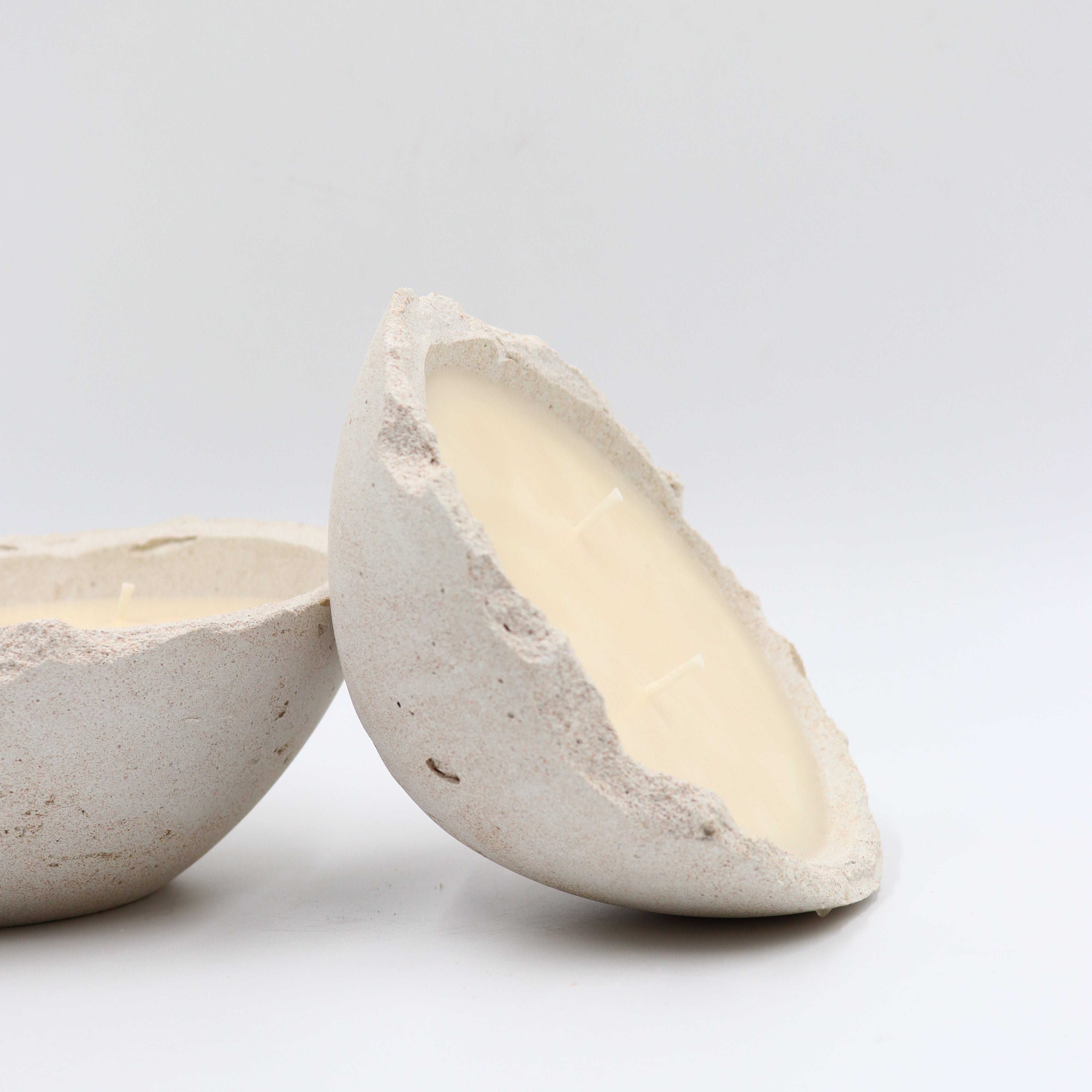 Two Eries bowl candles handmade in Dubai