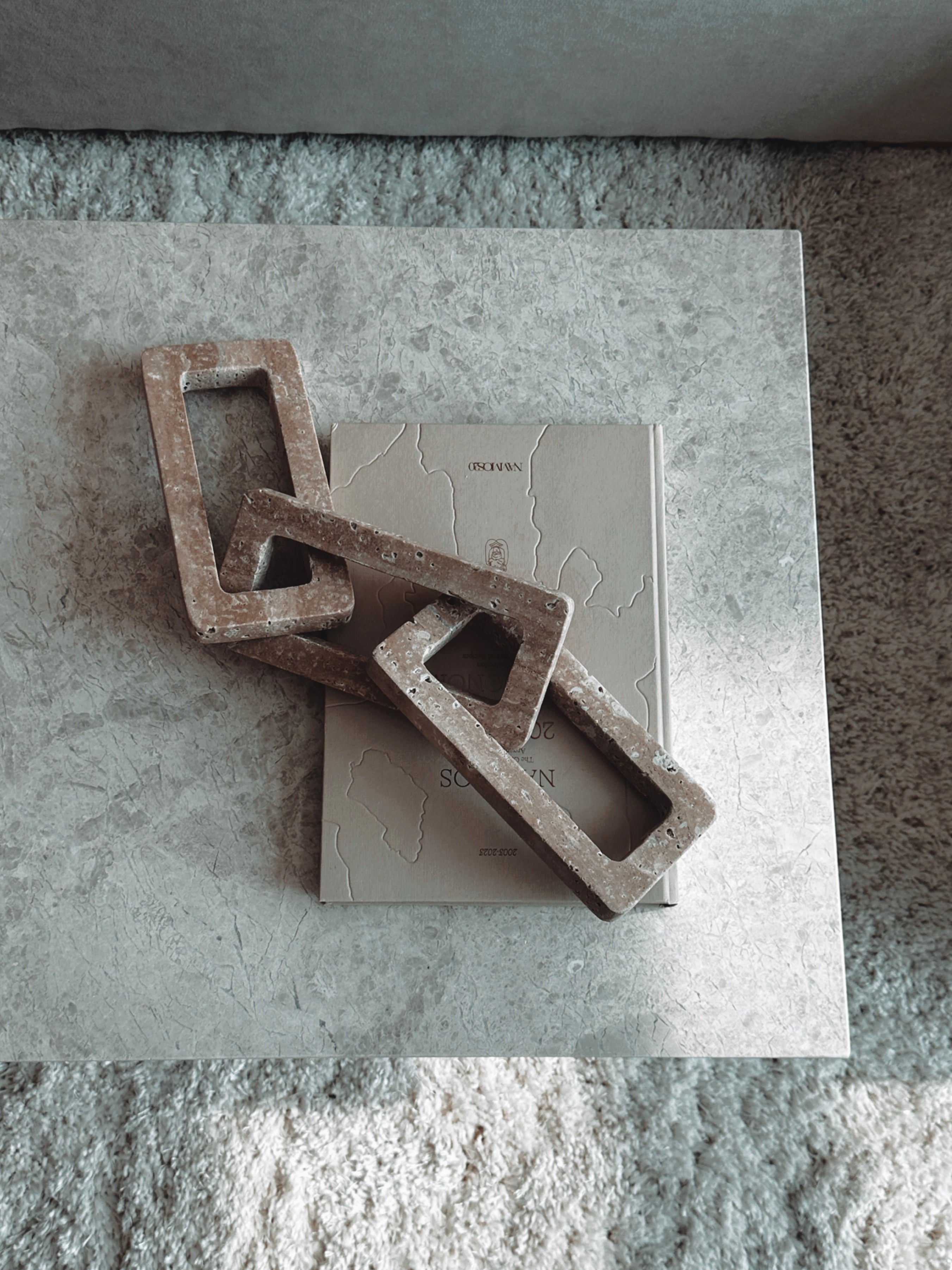 Travertine- chain, hand-finished home decor by pluto. Dubai
