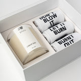 pluto x GymSox gift box, Eries bowl candle by pluto., hand-finished in Dubai