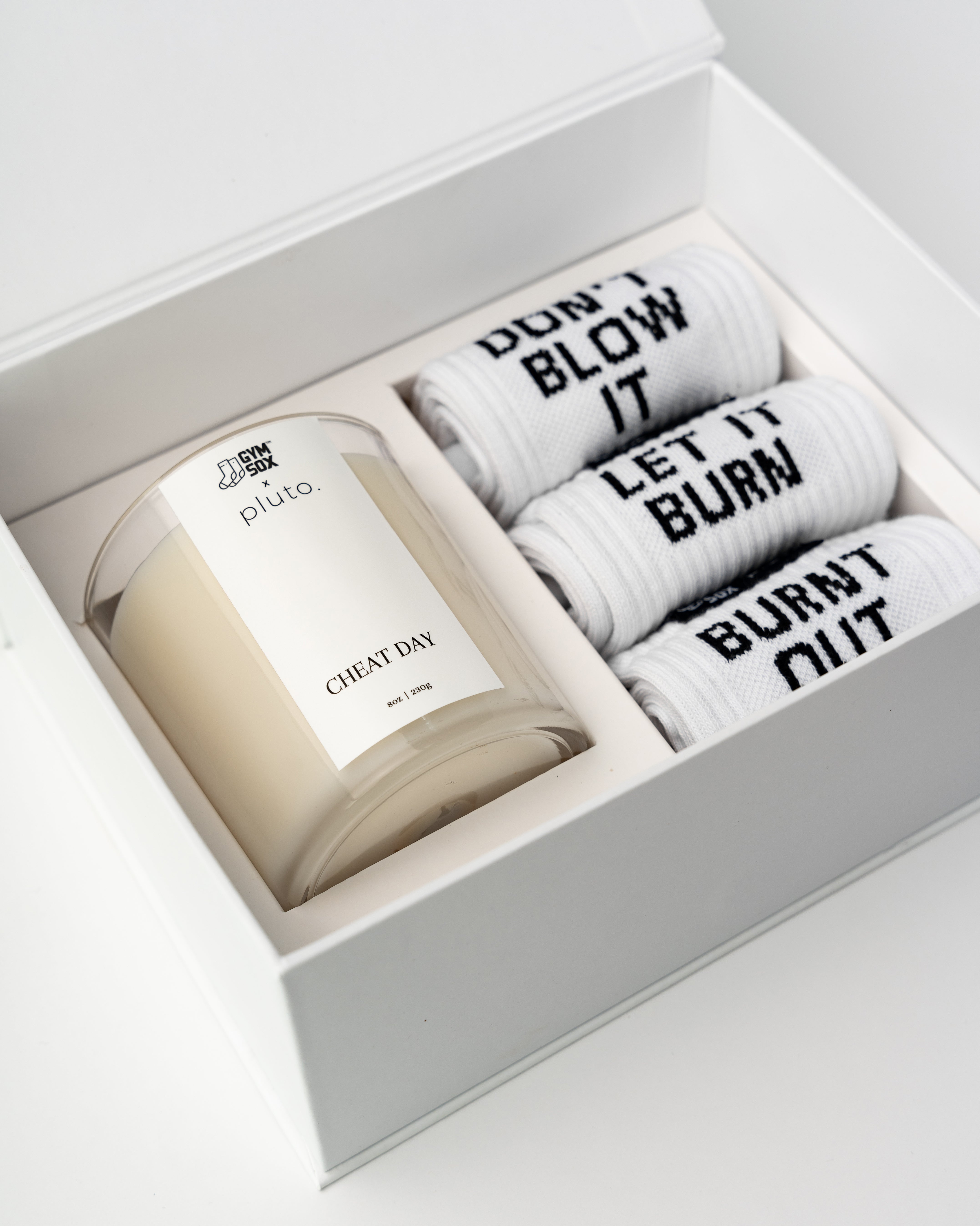 pluto x GymSox gift box, Eries bowl candle by pluto., hand-finished in Dubai
