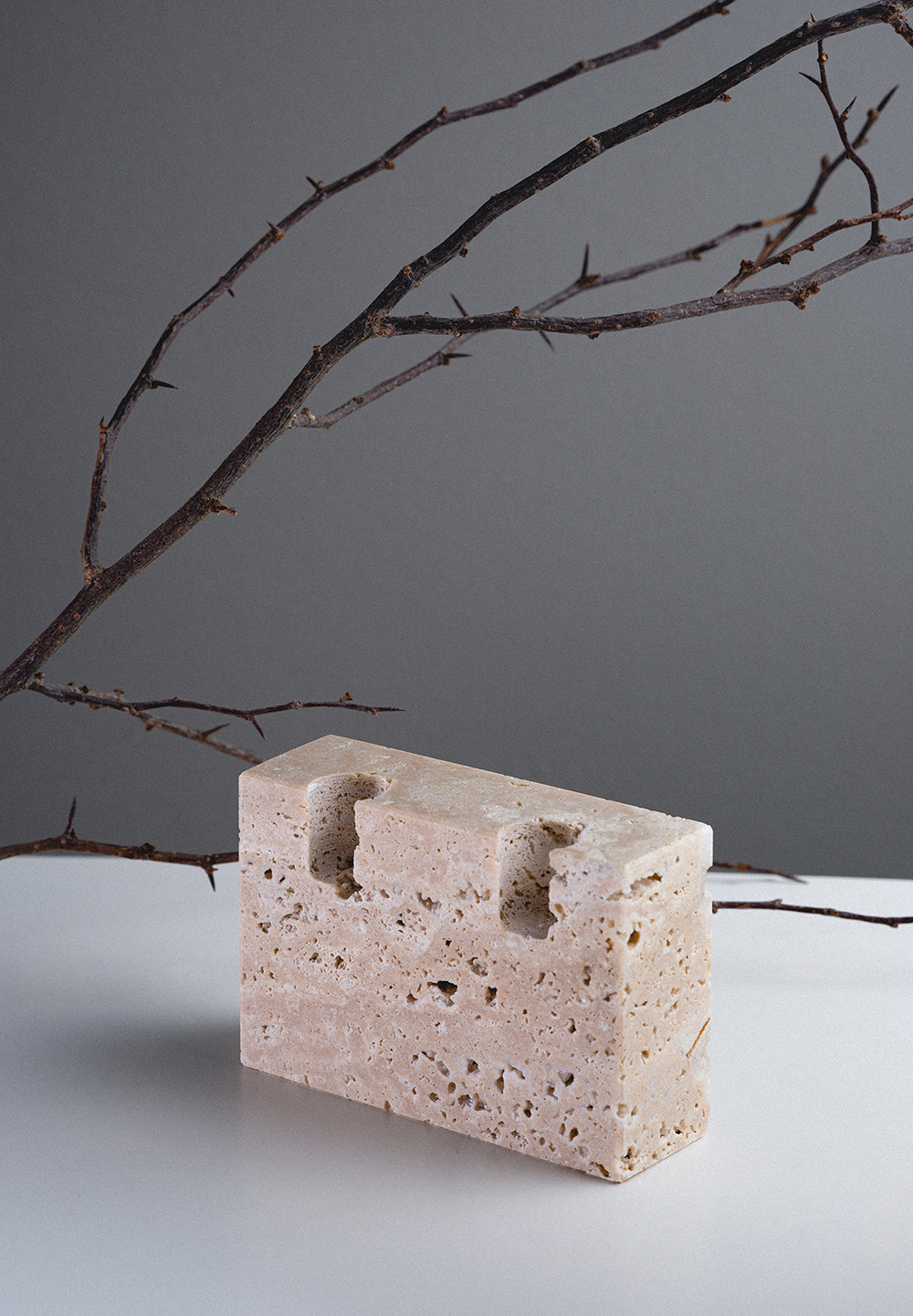 Thea - 2 candle holder - Smooth Finish, hand-finished home decor by pluto. Dubai