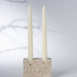 Thea - 2 Candle Holder - Rough Finish, hand-finished home decor by pluto. Dubai