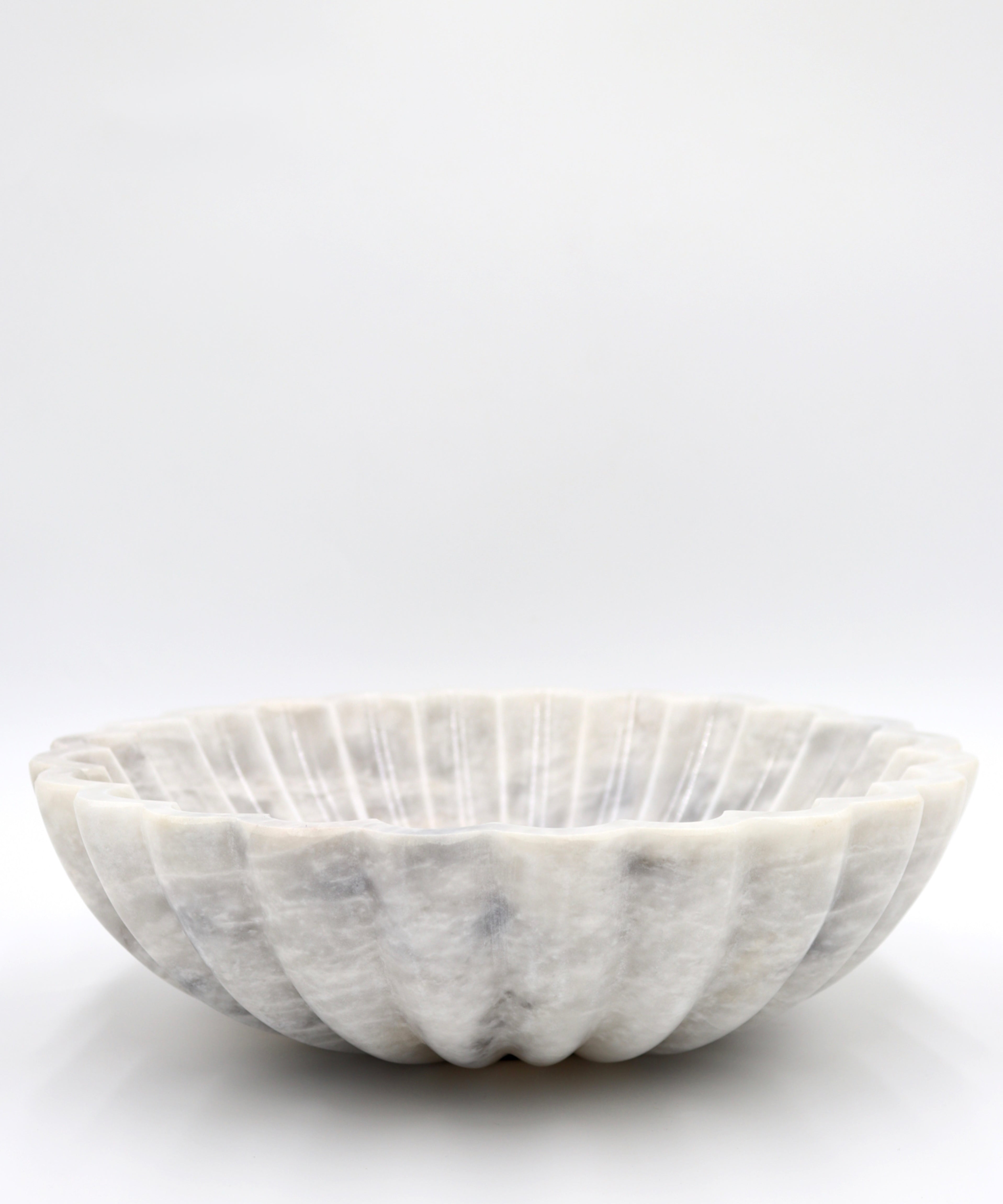 Maia marble bowl, hand-finished sculptural vase by pluto. Dubai