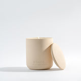Bliss, wooden wick soy wax candle, hand-poured in Dubai by pluto.