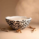 Layali Collection Eries candle, hand-poured soy wax candle in sculptural Eries bowl, pluto. Dubai