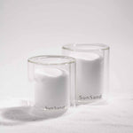 SunSand candle jar, sand-textured soy wax candle by pluto. Dubai