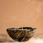 Layali Collection Eries candle in Black, Eries bowl candle by pluto., hand-finished in Dubai