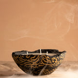 Layali Collection Eries candle in Black, Eries bowl candle by pluto., hand-finished in Dubai
