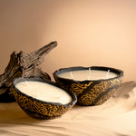 Layali Collection Eries candle in Black, Eries bowl candle by pluto., hand-finished in Dubai