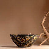 Layali Collection Eries candle in Black, Eries bowl candle by pluto., hand-finished in Dubai