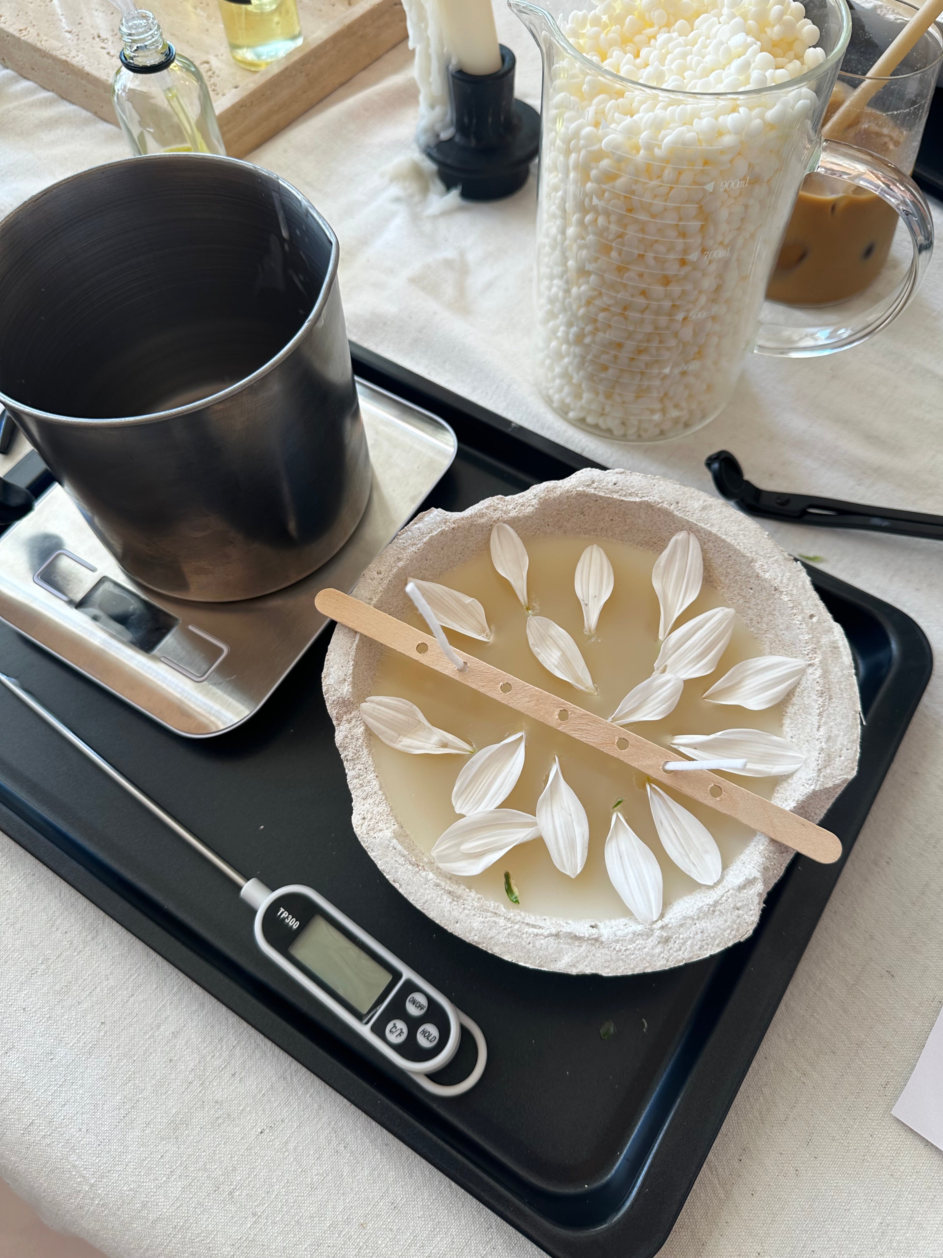 Sip & Wick @Tatel, pluto. candle-making masterclass in Dubai