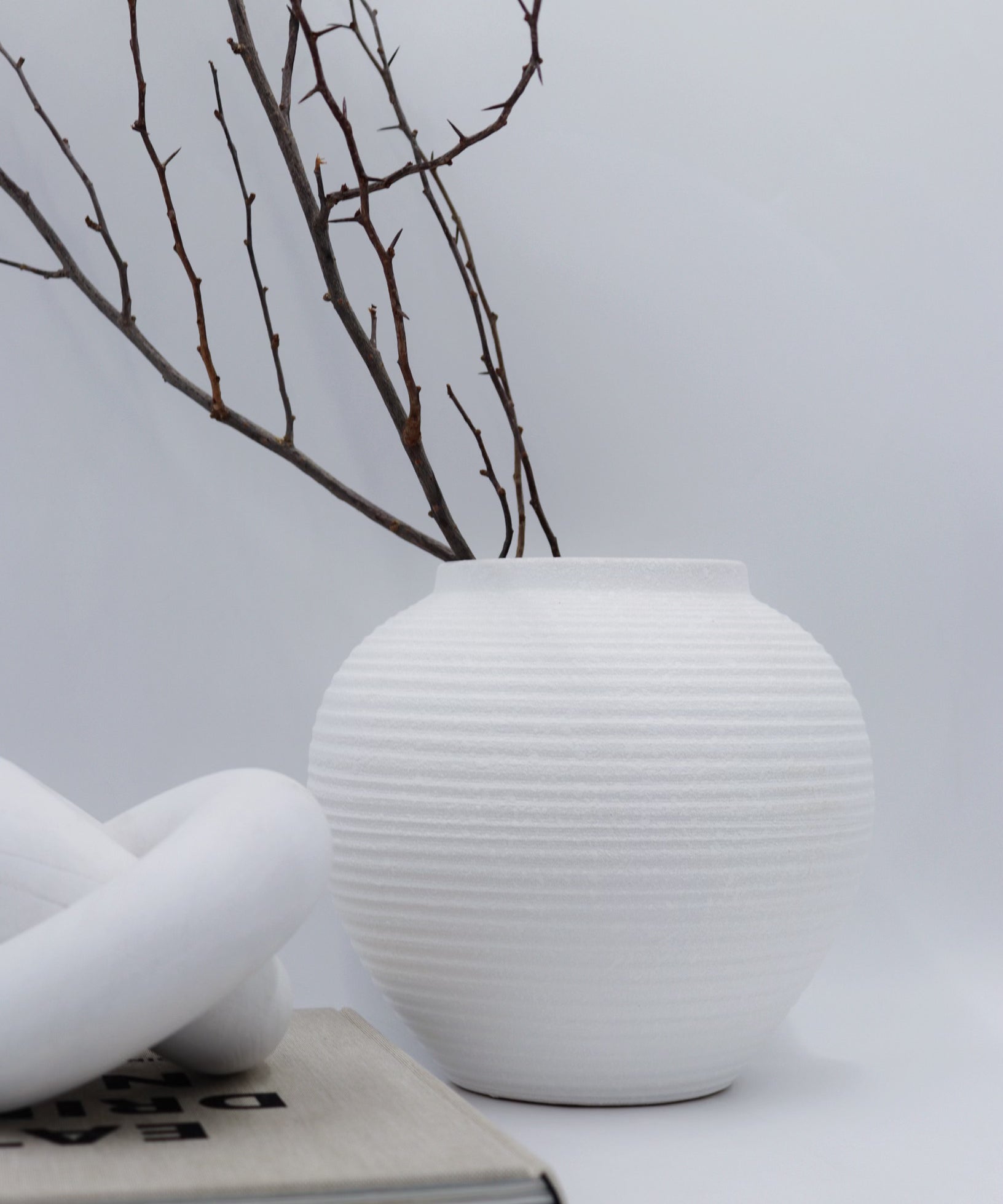 Elyse Vase, hand-finished sculptural vase by pluto. Dubai