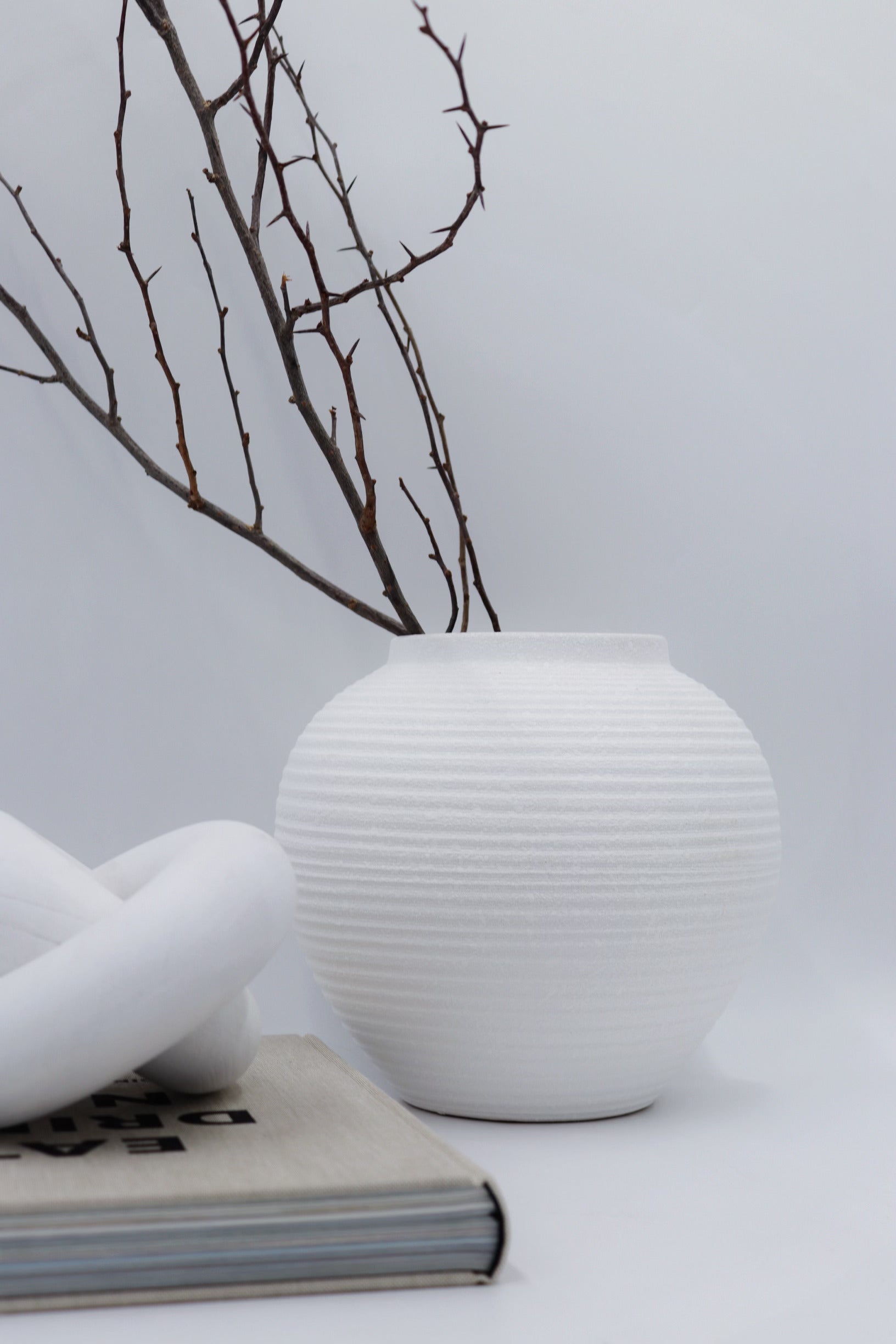 Elyse Vase, hand-finished sculptural vase by pluto. Dubai