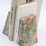 Green onyx bookends, hand-finished home decor by pluto. Dubai