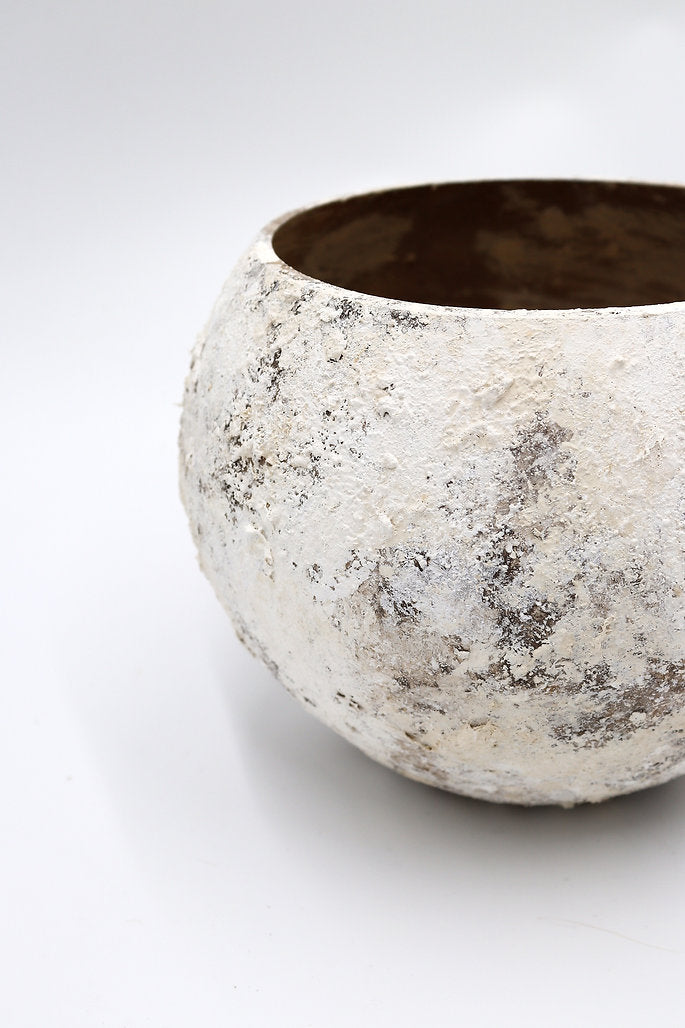 Mercury bowl in Stone, pluto. home decor vase, made in Dubai
