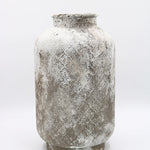 Akilah vase in Stone, hand-finished sculptural vase by pluto. Dubai