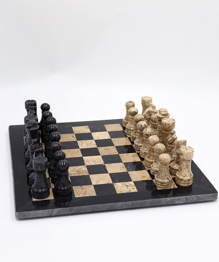 Iris Marble chess board, hand-finished home decor by pluto. Dubai