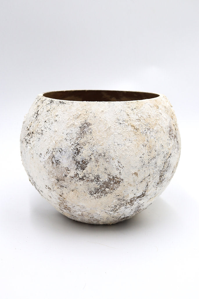 Mercury bowl in Stone, pluto. home decor vase, made in Dubai