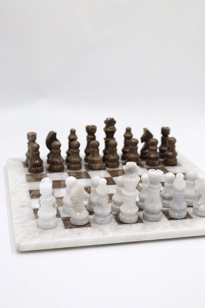 Orion Marble chess board, hand-finished home decor by pluto. Dubai