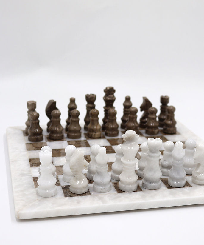 Orion Marble chess board, hand-finished home decor by pluto. Dubai