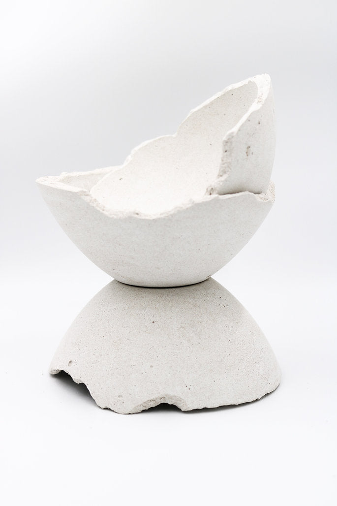 Large Eries bowl, Eries bowl candle by pluto., hand-finished in Dubai