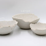 Small Eries bowl, Eries bowl candle by pluto., hand-finished in Dubai