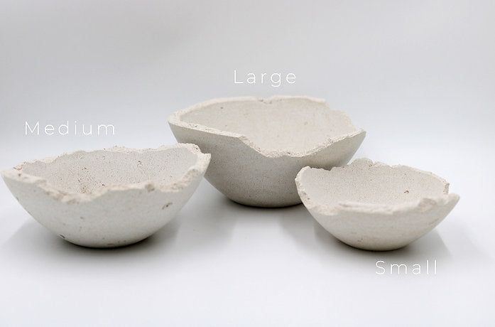 Small Eries bowl, Eries bowl candle by pluto., hand-finished in Dubai
