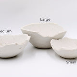 Large Eries bowl, Eries bowl candle by pluto., hand-finished in Dubai
