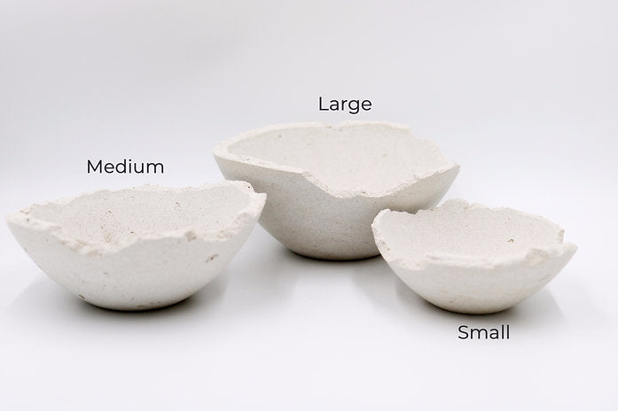 Large Eries bowl, Eries bowl candle by pluto., hand-finished in Dubai