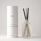 English Pear + Freesia Diffuser, reed diffuser by pluto., 12-week scent throw