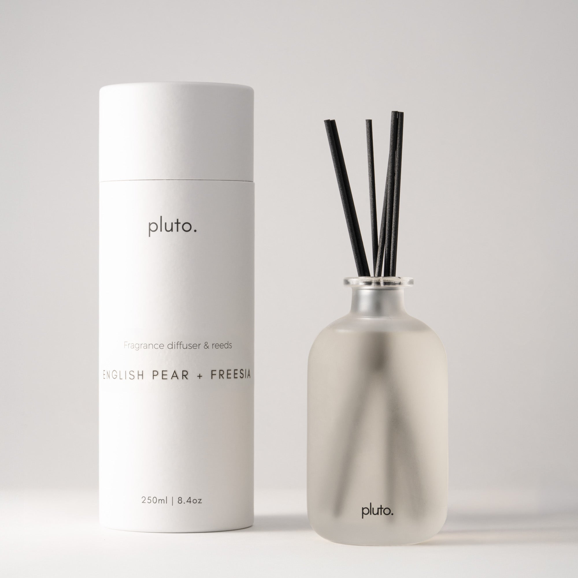 English Pear + Freesia Diffuser, reed diffuser by pluto., 12-week scent throw
