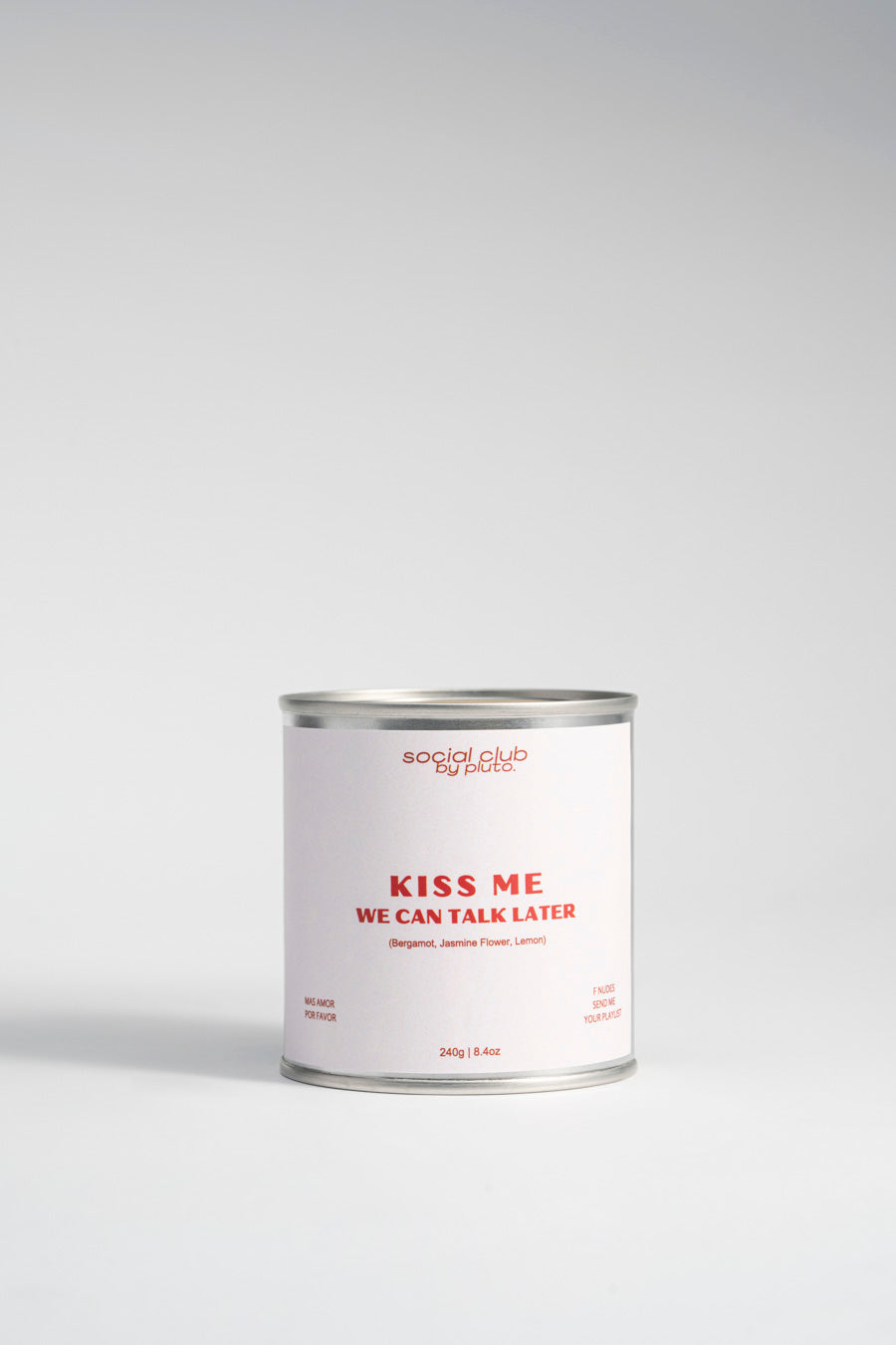 KISS ME - WE CAN TALK LATER, Social Club statement candle by pluto. Dubai