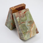 Green onyx bookends, hand-finished home decor by pluto. Dubai