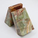 Green onyx bookends, hand-finished home decor by pluto. Dubai