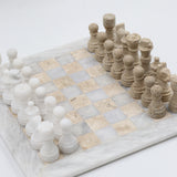 Eliah Marble chess board, hand-finished home decor by pluto. Dubai
