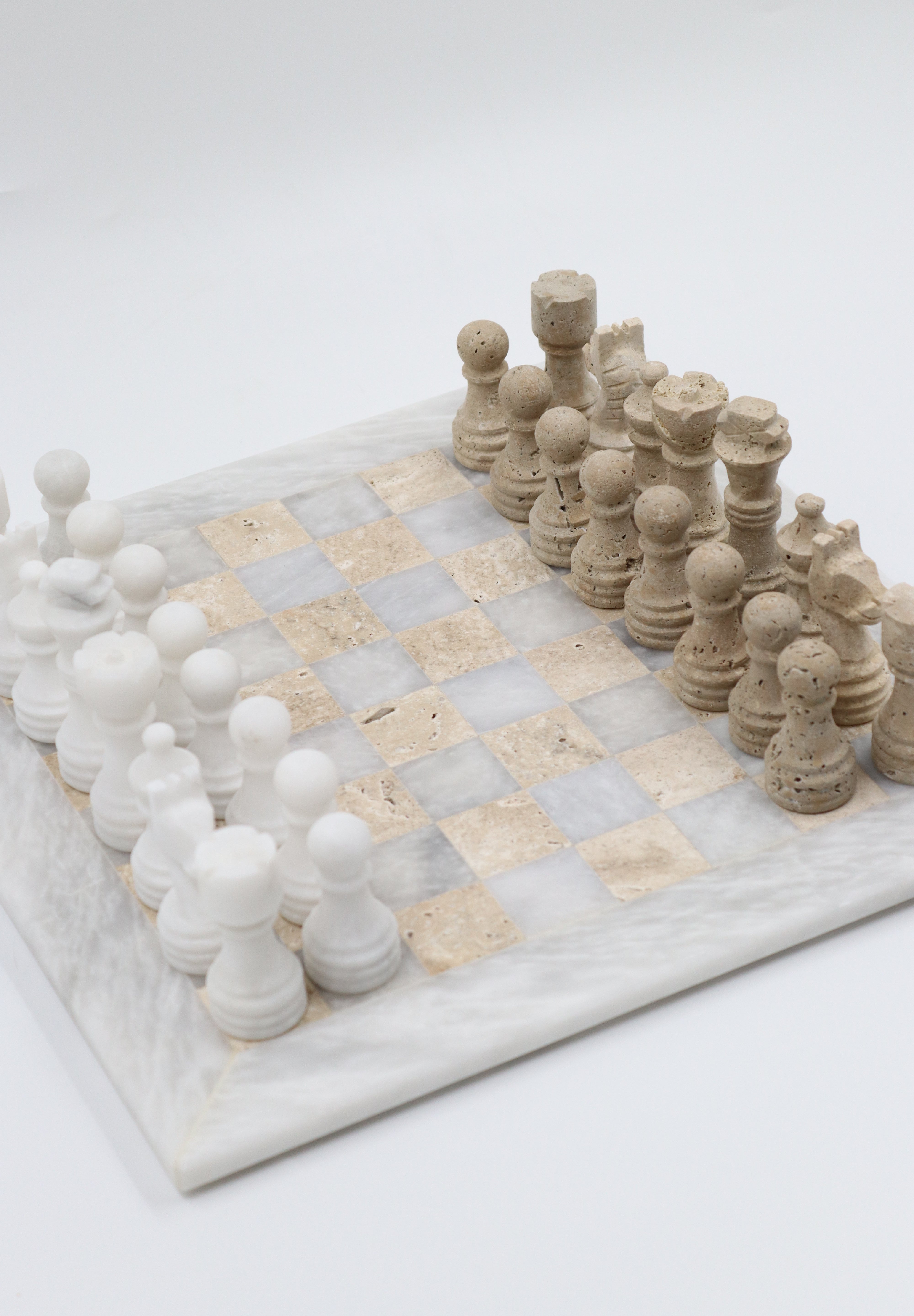 Eliah Marble chess board, hand-finished home decor by pluto. Dubai