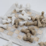 Eliah Marble chess board, hand-finished home decor by pluto. Dubai