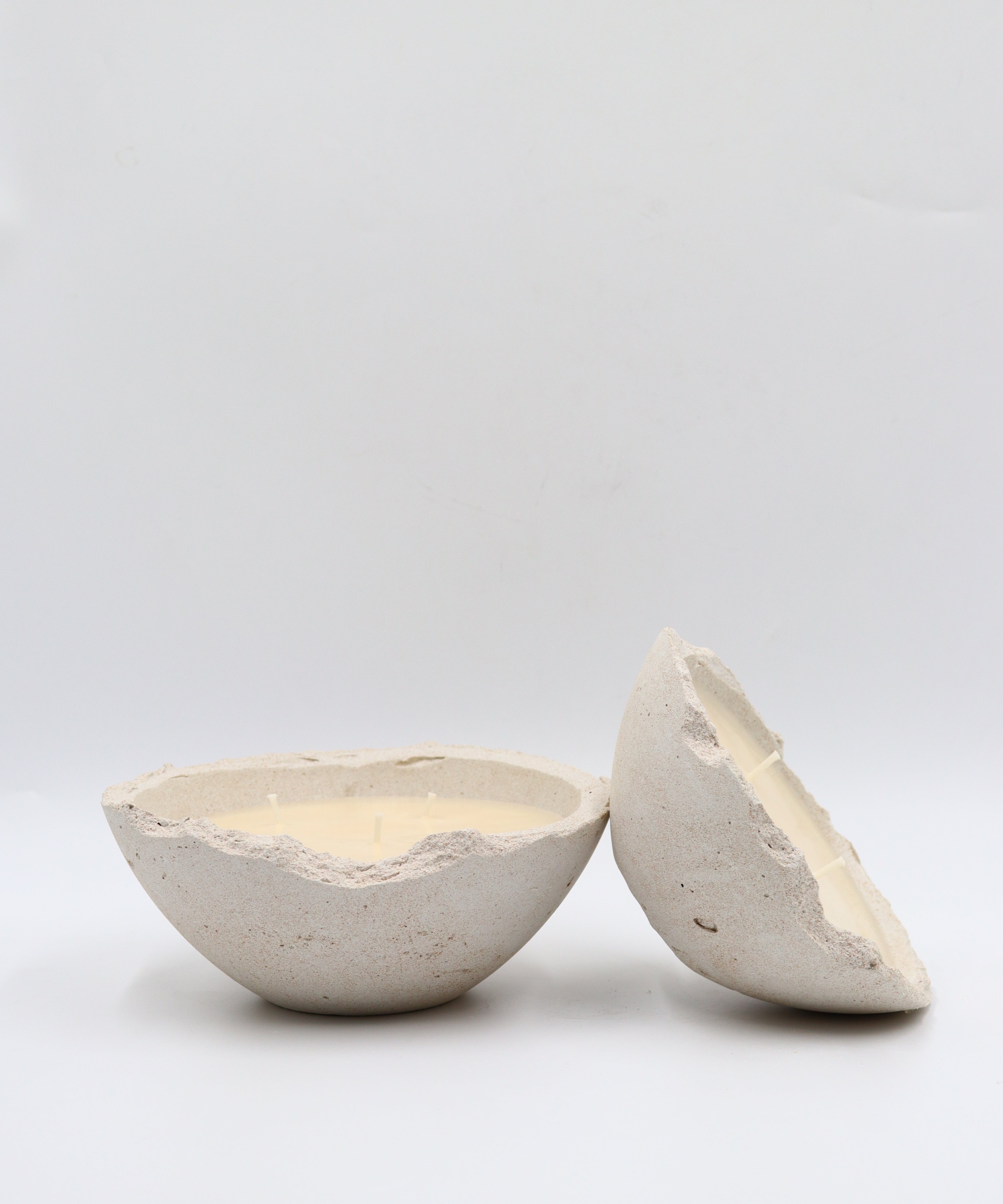 Lime, Basil & Mandarin, hand-poured soy wax candle in sculptural Eries bowl, pluto. Dubai