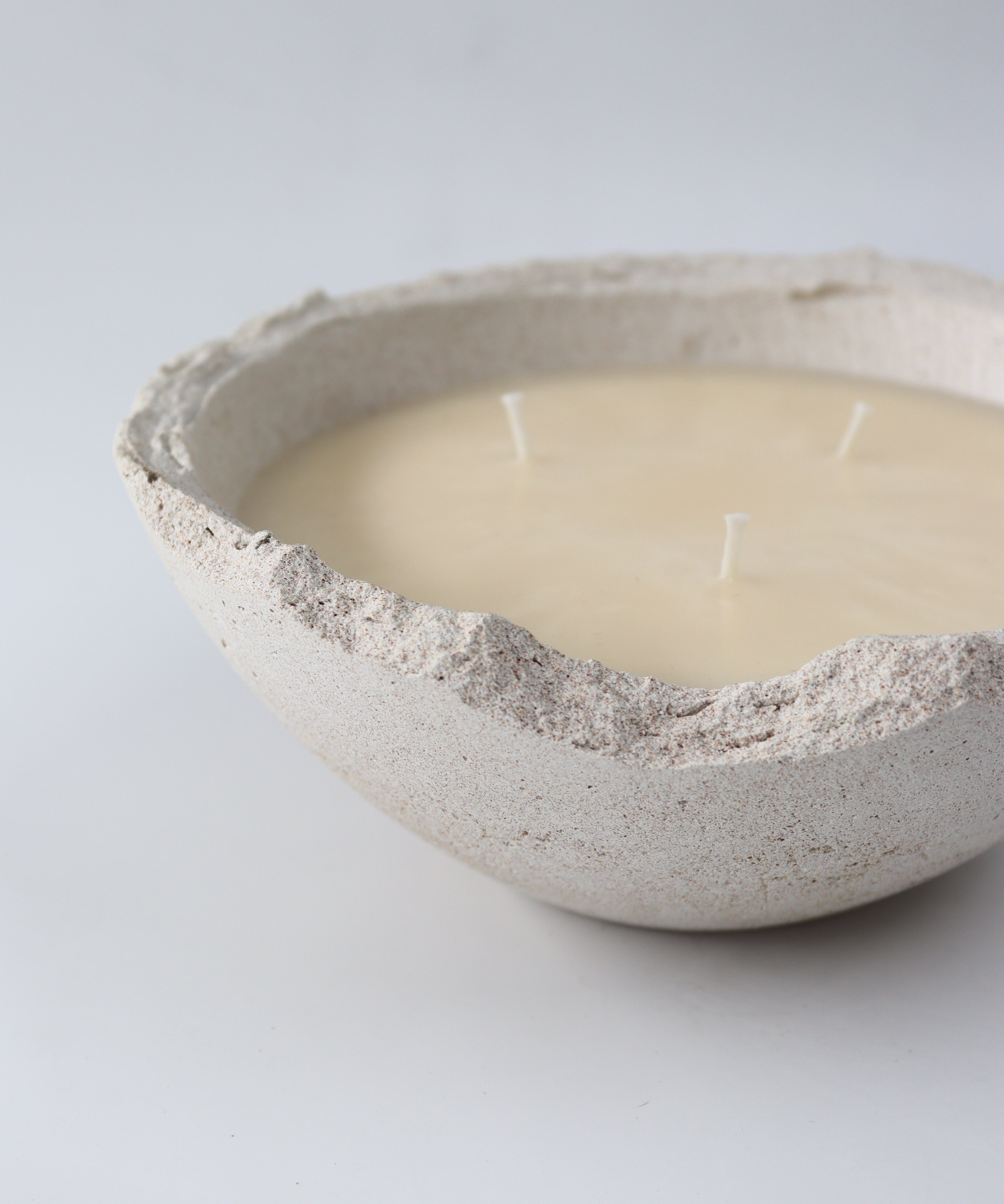 Lime, Basil & Mandarin, Eries bowl candle by pluto., hand-finished in Dubai