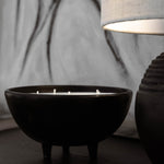 Dione 5wick candle- Black, hand-finished home decor by pluto. Dubai