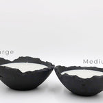 Cuban Tobacco & Oak, Eries bowl candle by pluto., hand-finished in Dubai